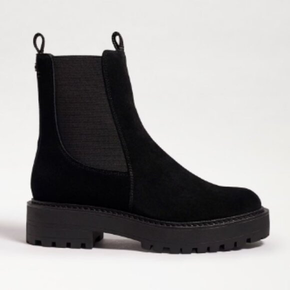 Sam Edelman Black Suede Laguna Chelsea Ankle Boot Size 5 - Picture 7 of 11